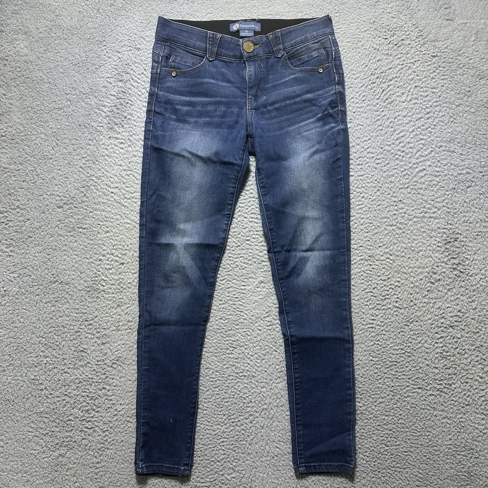 Democracy Jeans Womens 2‎ Skinny Stretch Ab Solution Denim Dark Wash Y2K Whisker
